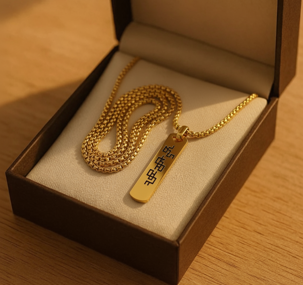 Mandombe Calligraphy Necklace✨