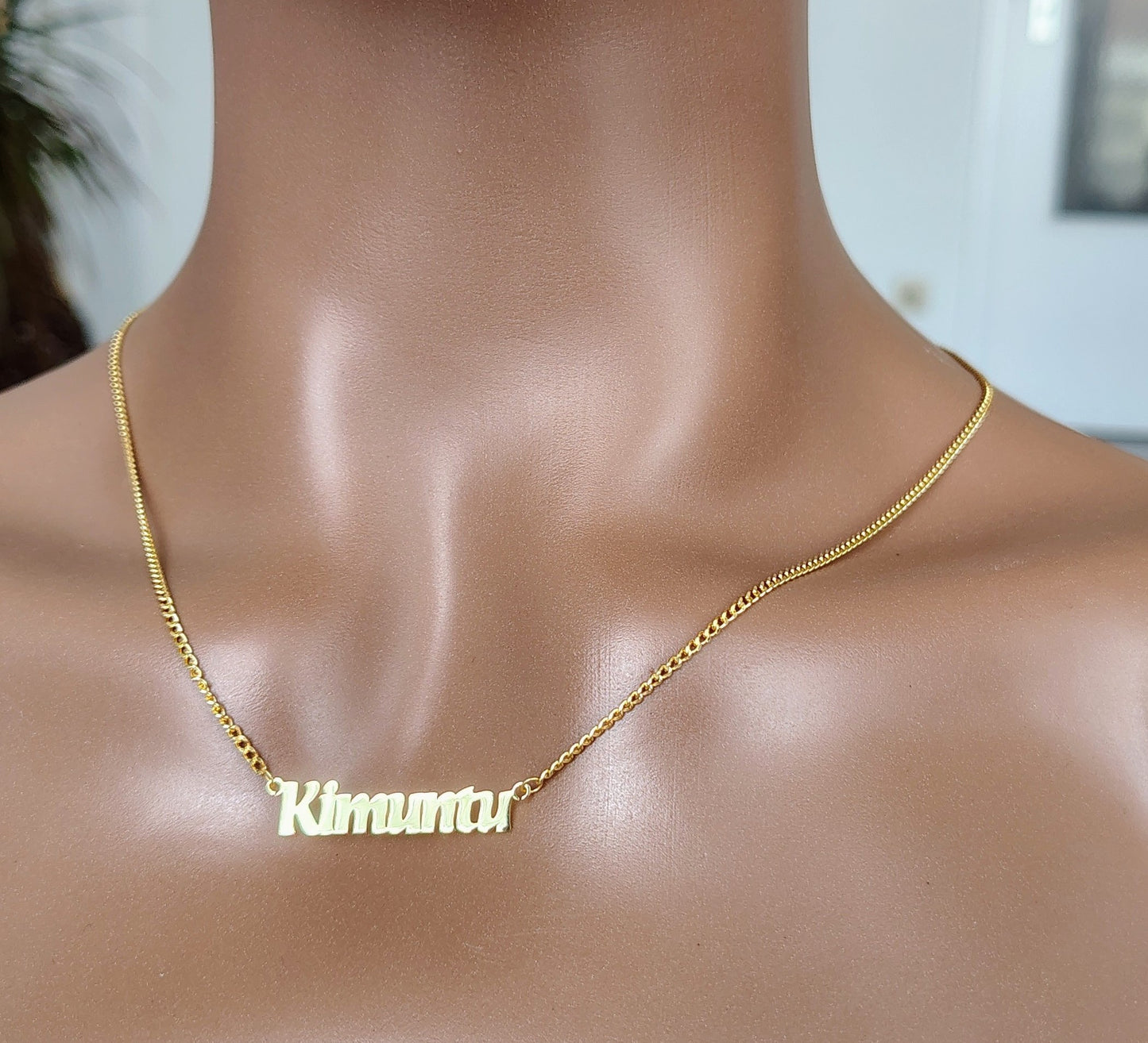 Kimuntu Sterling Silver Necklace - 18K Gold Plated Premium Elegance