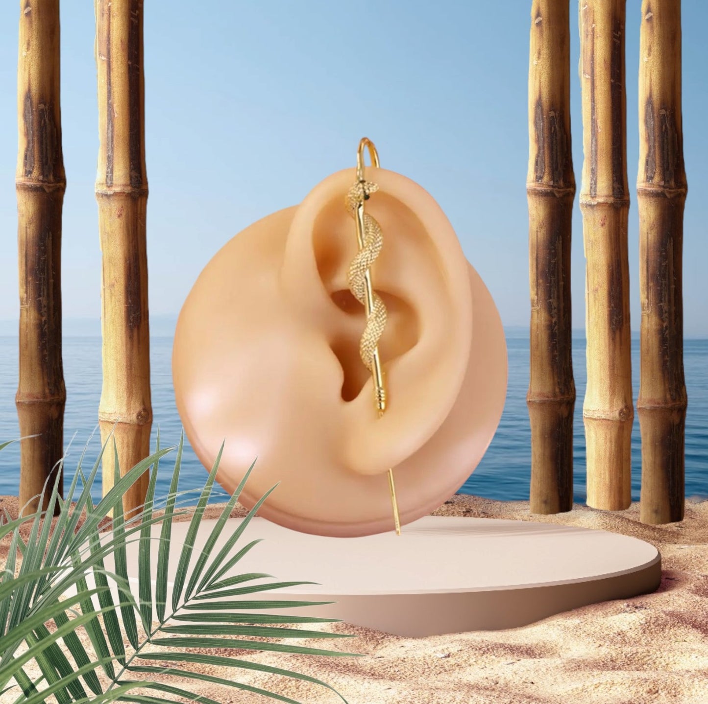 Nioka Hook Earrings - Bold Elegance No-Pierce Statement Jewelry